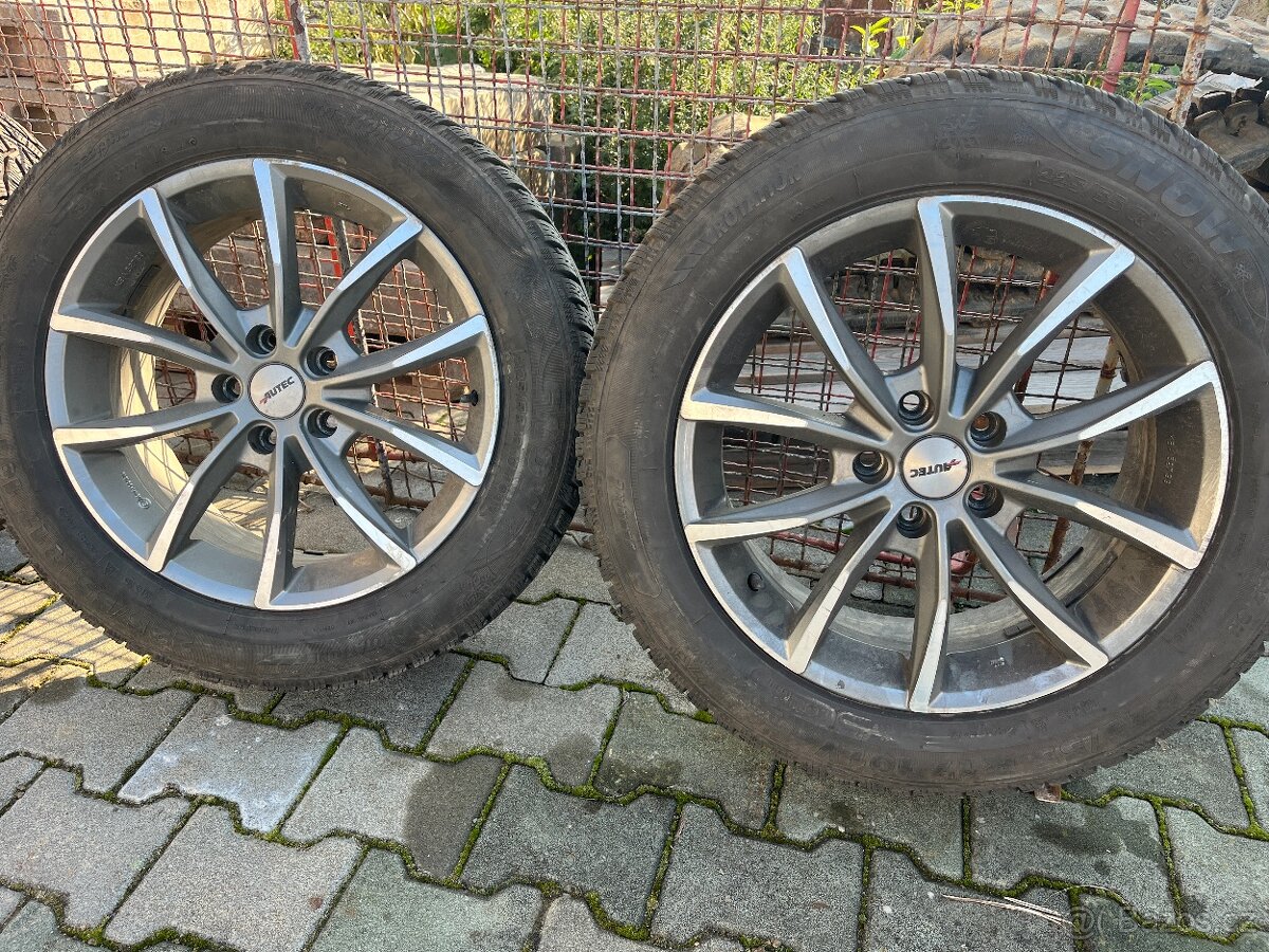 Alu kola Autec R17 5x112 + zimní pneu 90%