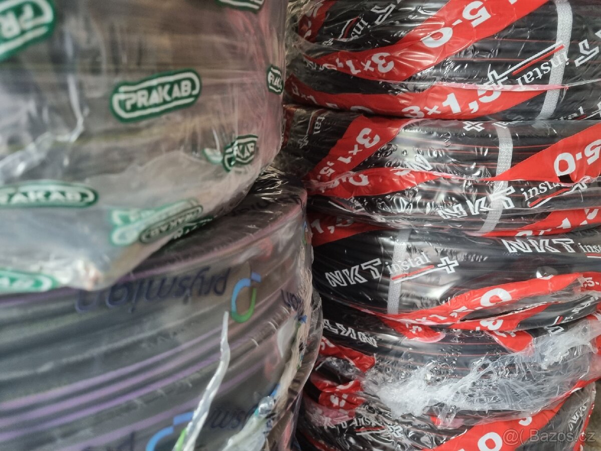Kabel CYKY 3x1.5 / 3x2.5 / 5x1.5 / 5x2.5 balík 100m