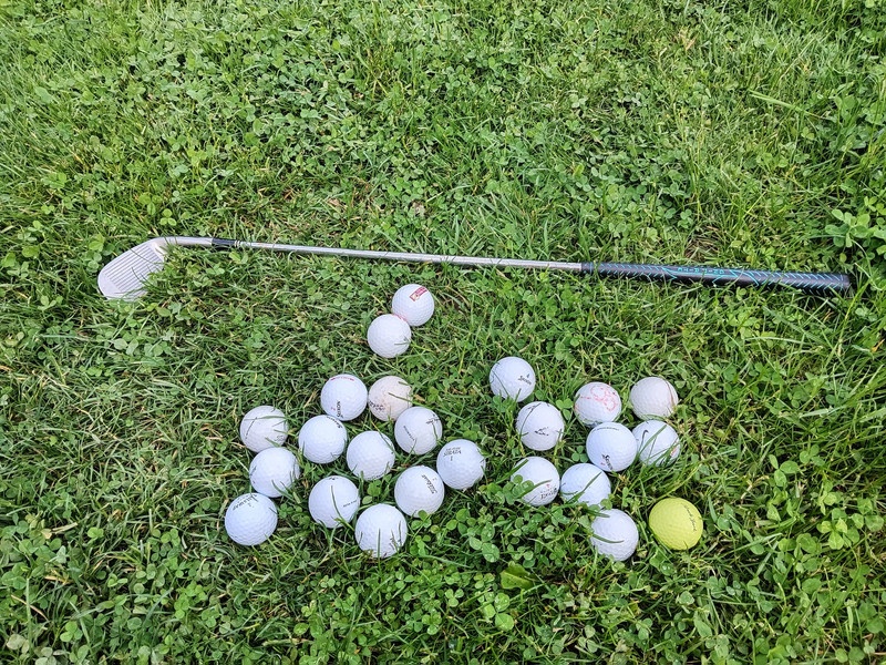 Dětská golfová hůl s míčky