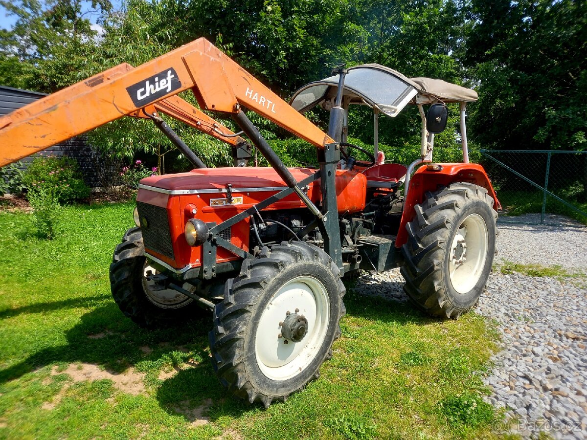 Zetor 5545, servo, nakladač, doklady, 4x4, pěkný stav