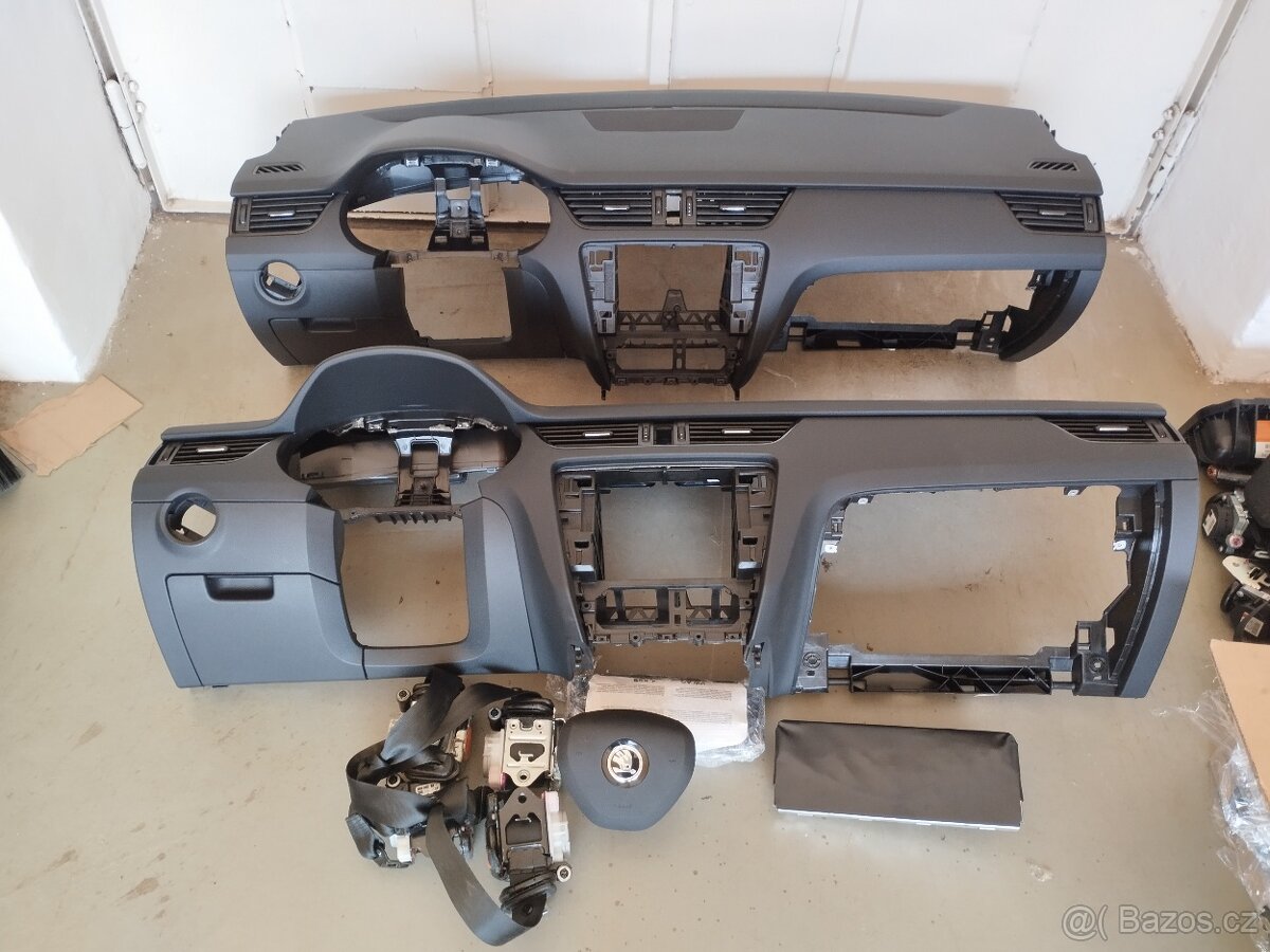 Airbagová sada Škoda Octavia 3 s deskou na reproduktor