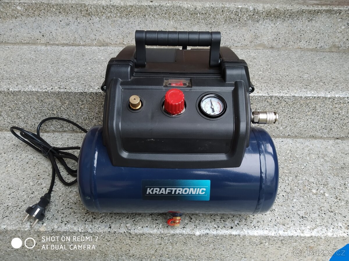 Prodám Bezolejový kompresor KRAFTRONIC KT-KP 6 OF -8 BARŮ...