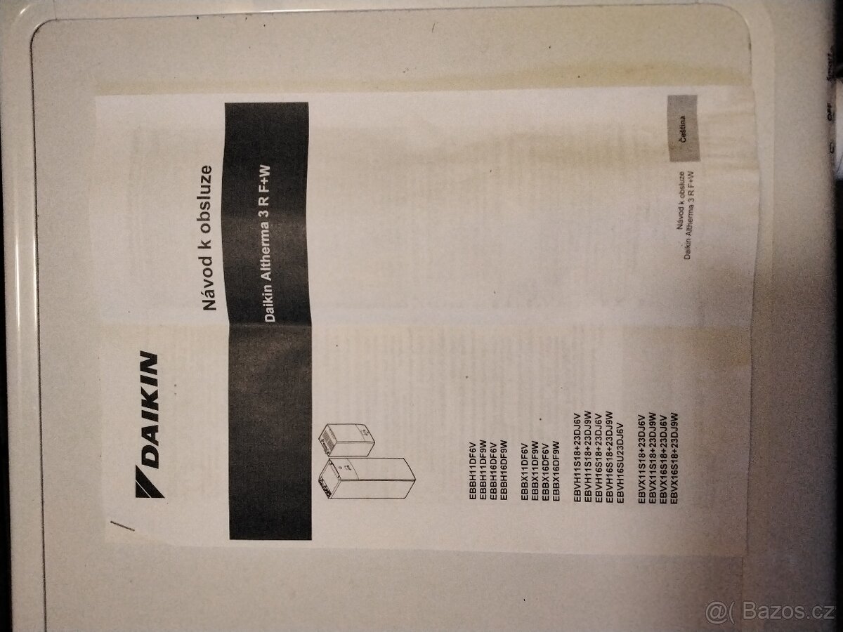 PRODÁM TEPELNÉ ČERPADLO DAIKIN