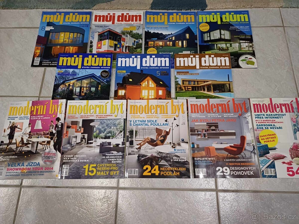 Časopisy - Můj dům a Moderní byt