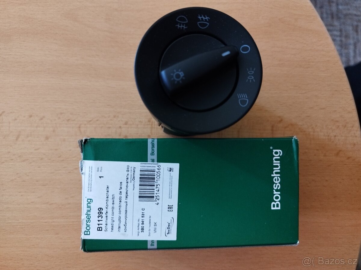 Škoda Octavia 1,VW - Spínač hlavních světel Borsehung NOVÝ