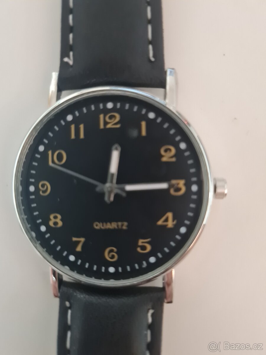 Nové hodinky + dárek kožený náramek č. 119