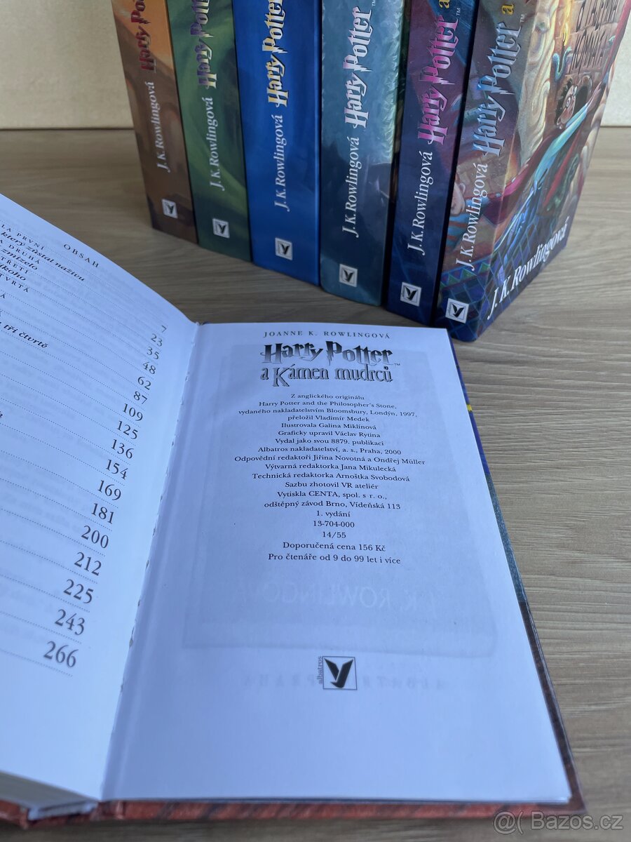 Harry Potter - 1. vydání - VYBORNÝ STAV