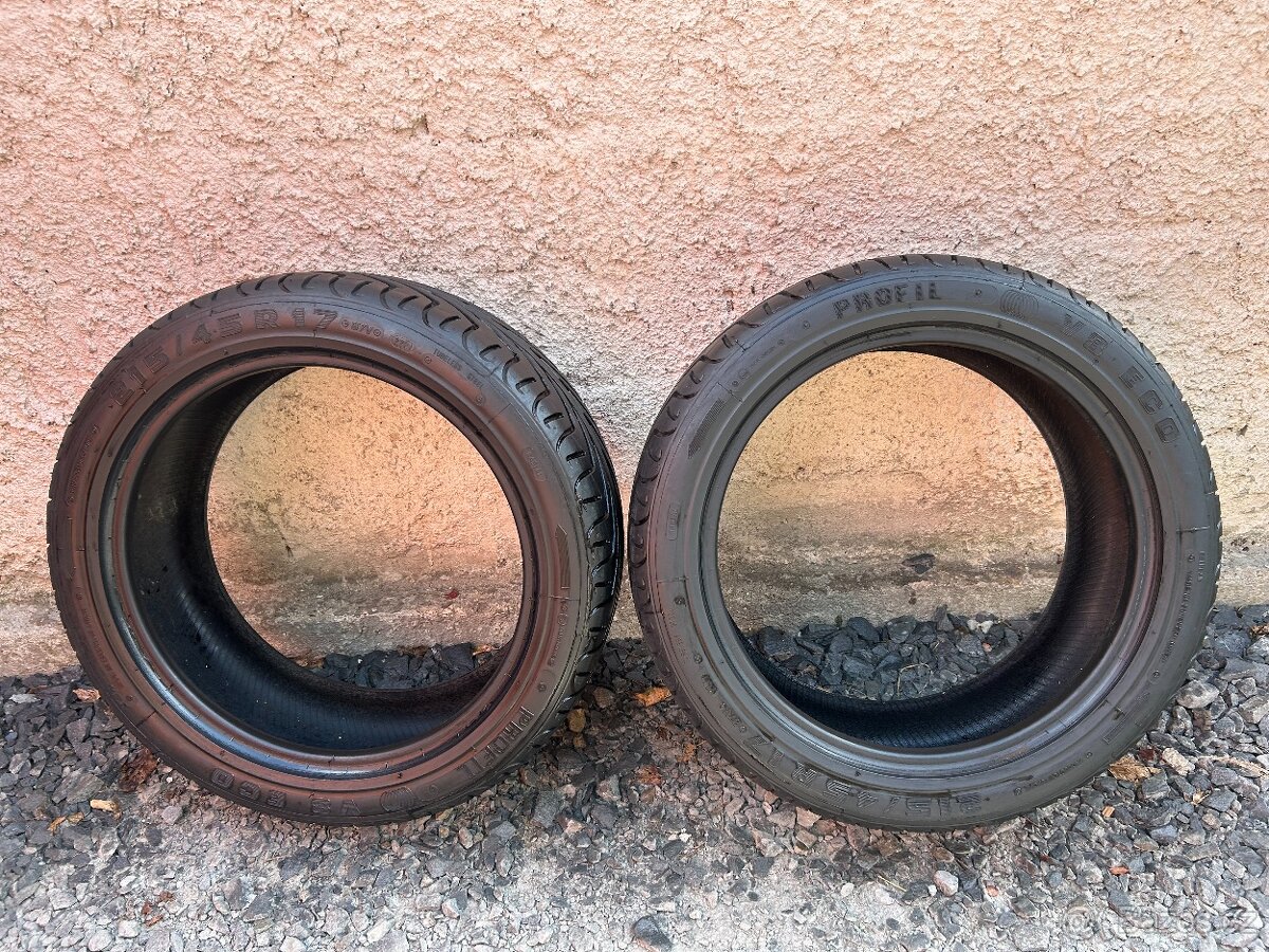 Prodám gumy 215/45/17