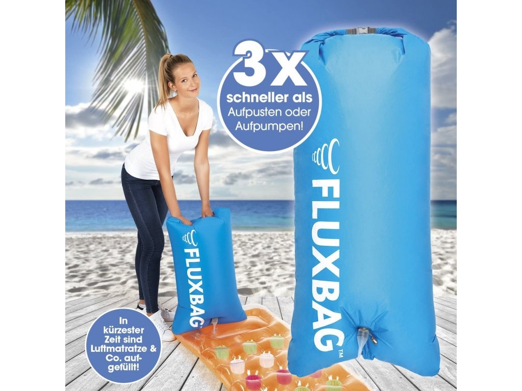 FlUXBAG chytrá a rychlá pumpička k vodě - Víceúčelová 3 v 1