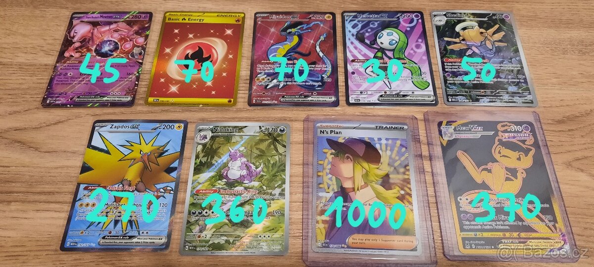 Pokémon karty hity + EX