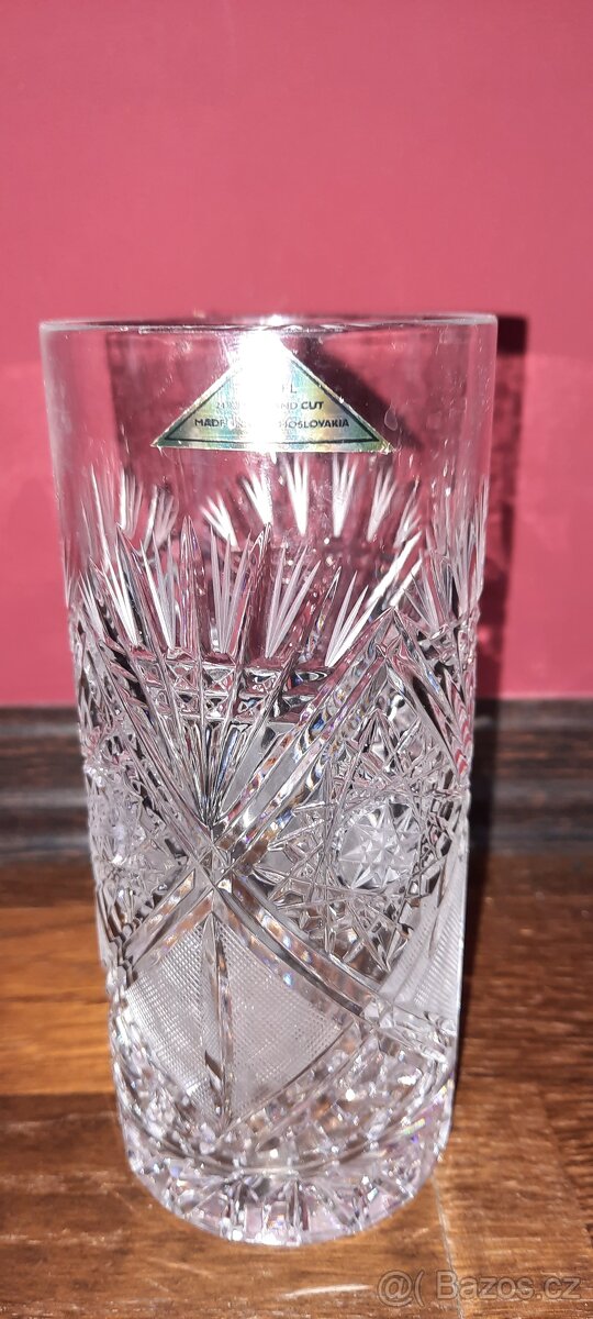 Broušená vázička/sklenička Wölfl