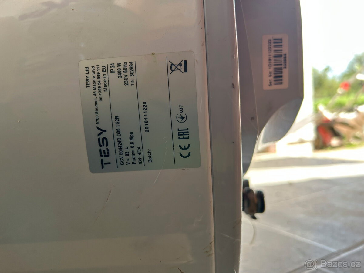 Elektricky bojler Tesy 82l 2400W