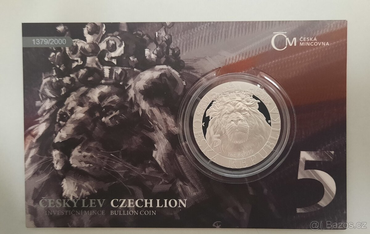 Český lev 2022 10Z číslovaný proof