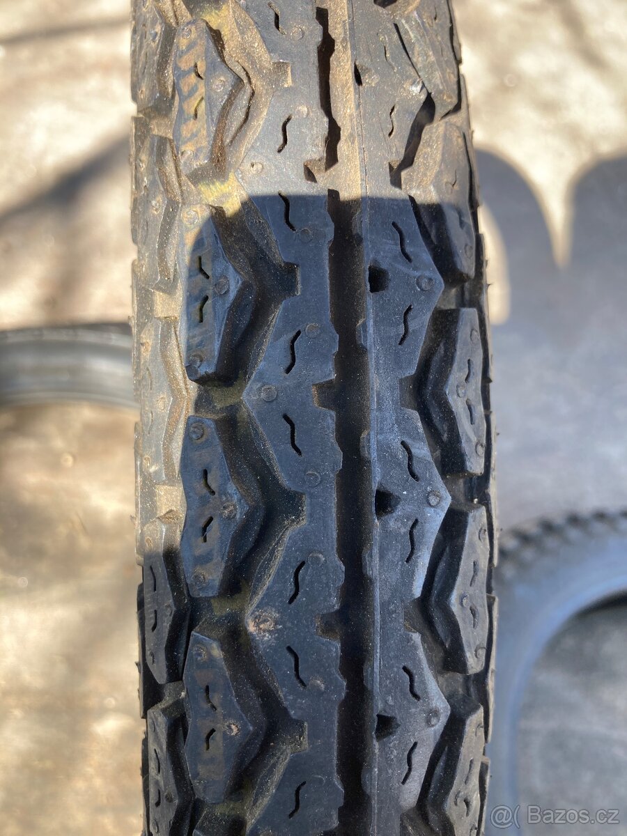 Pneu na veterány Dunlop 2.75-18 a 3.00-10