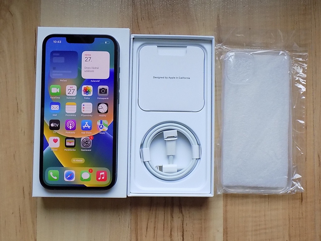 APPLE iPhone 13 256GB Black - ZÁRUKA - TOP STAV