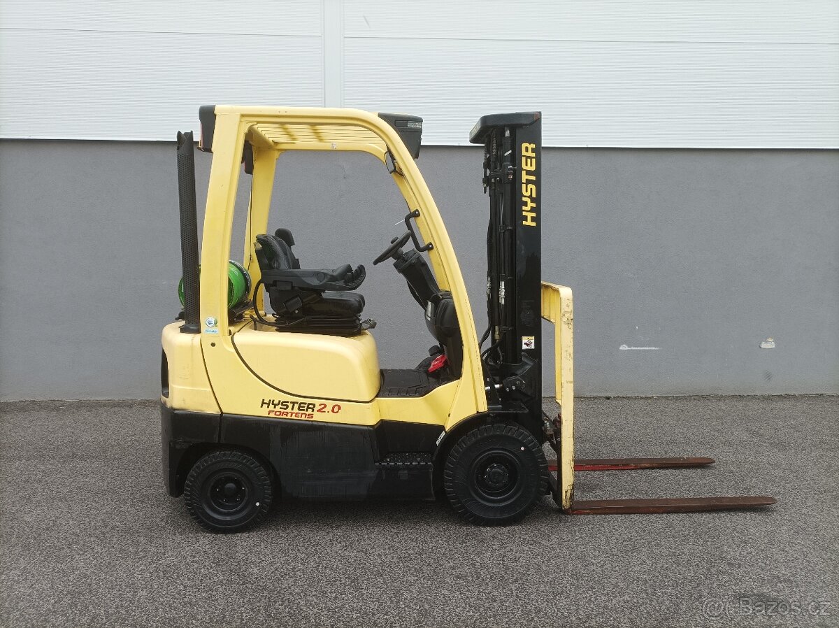 Hyster H2.0 FT, pohon LPG nosnosť 2t r. výr. 2015 triplex