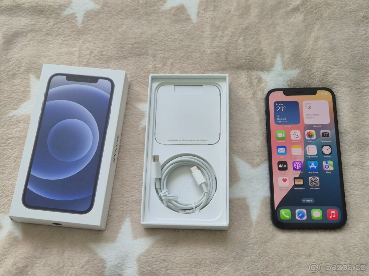 iPhone 12 64gb stav baterie 95%