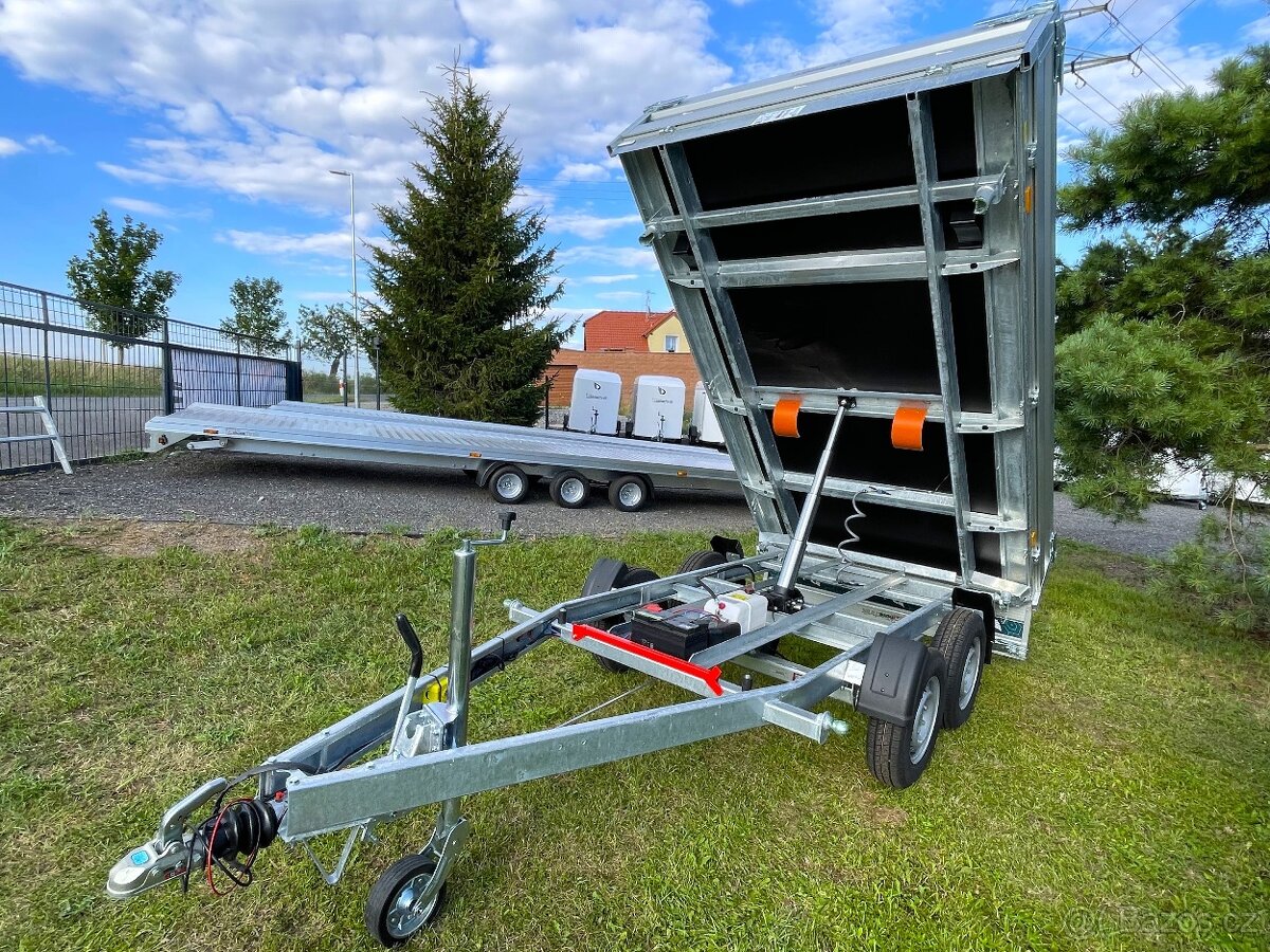 Sklápěcí přívěs DEBON PW 2.4, 300x180x35, 680 kg, 2600 kg