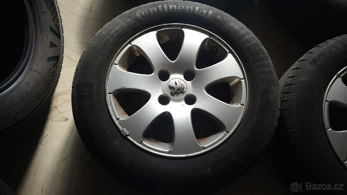 Orig. letní ALU kola 15" 4x108 Peugeot 307, Citroen C4