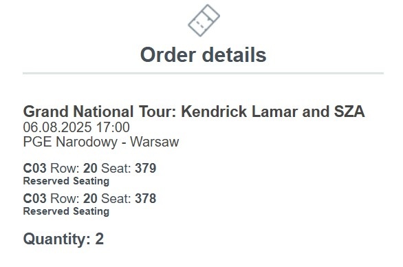KENDRICK LAMAR & SZA - 2 LÍSTKY