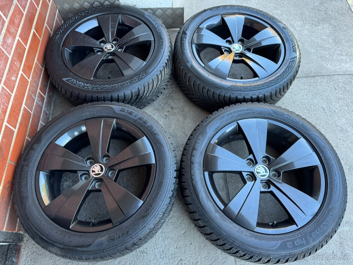 Alu 17" 5x112 škoda TRITON BLACK zimní 85% SUP3 TOP