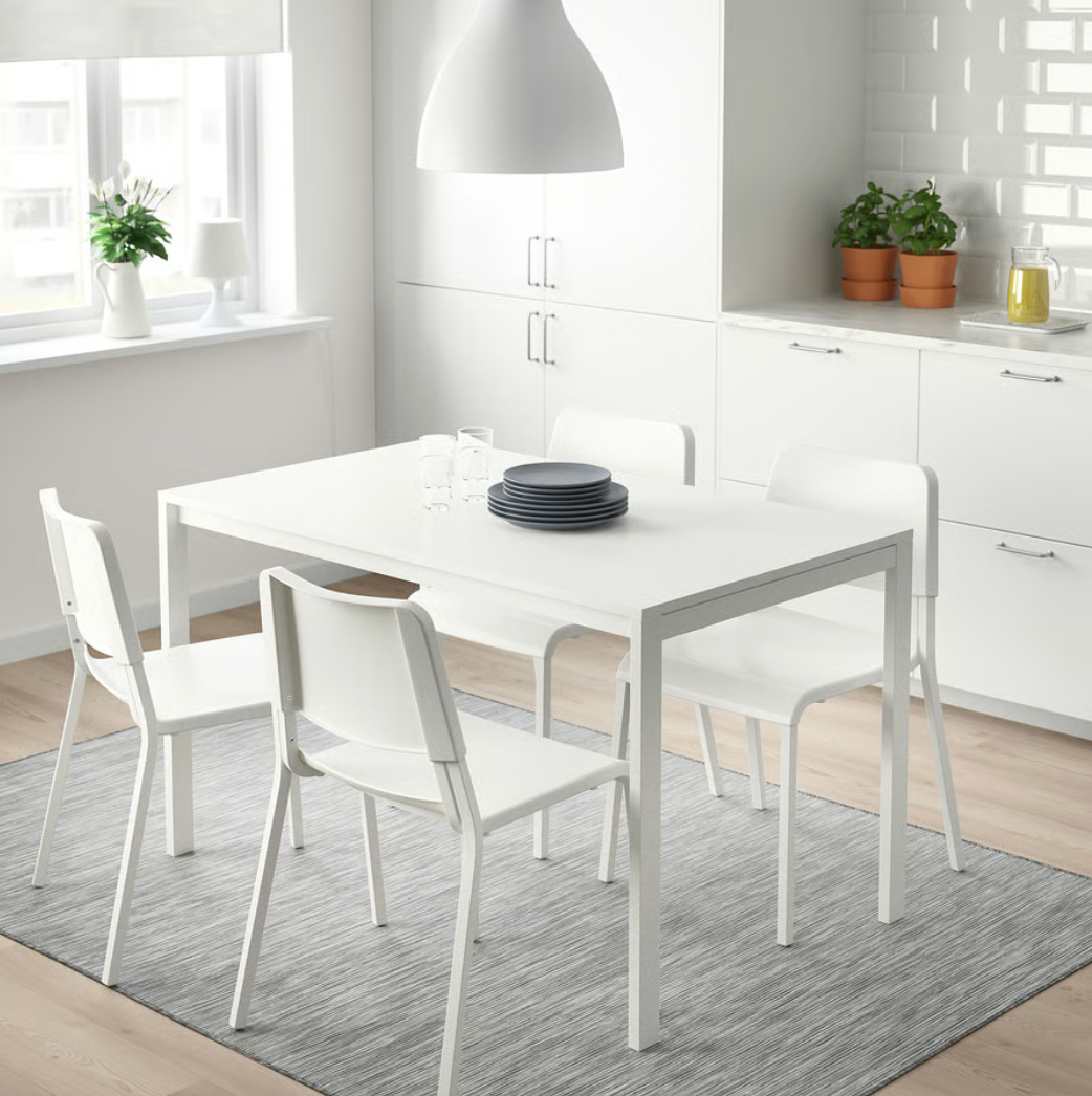Jídelní židle bíle TEODORES IKEA