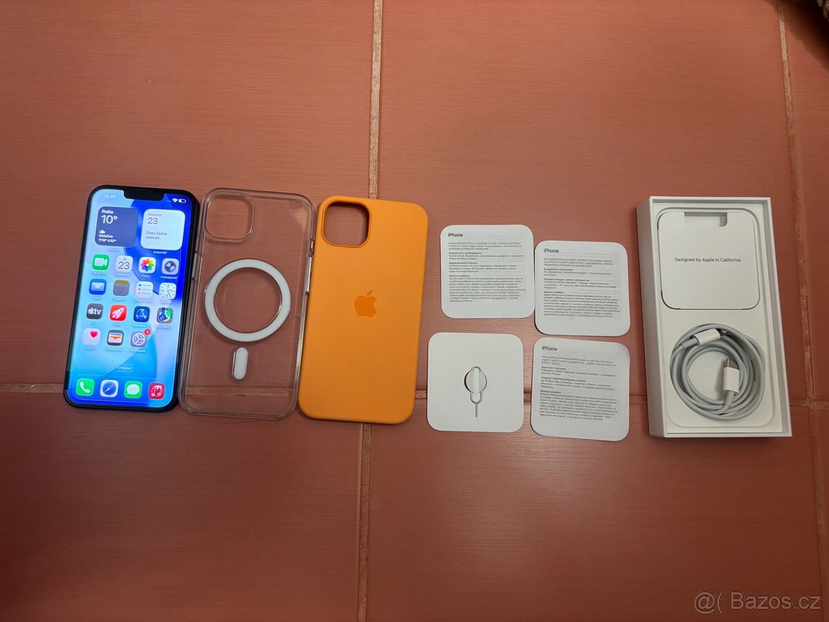 iPhone 13 128GB, kondice baterie 100%, Záruka