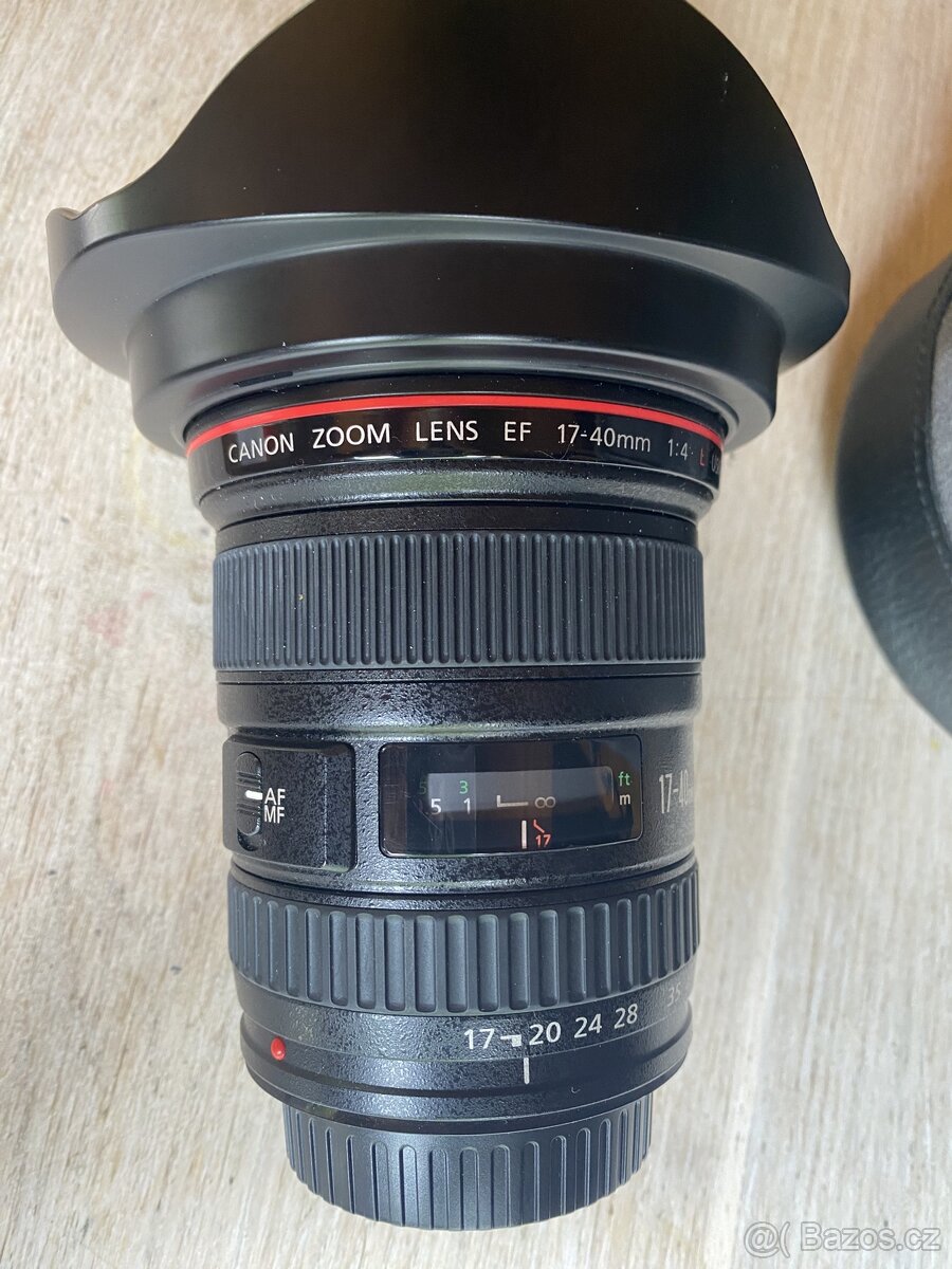 Objektiv canon 17-40 mm f/4L USM + fotoaparát canon eos 400d