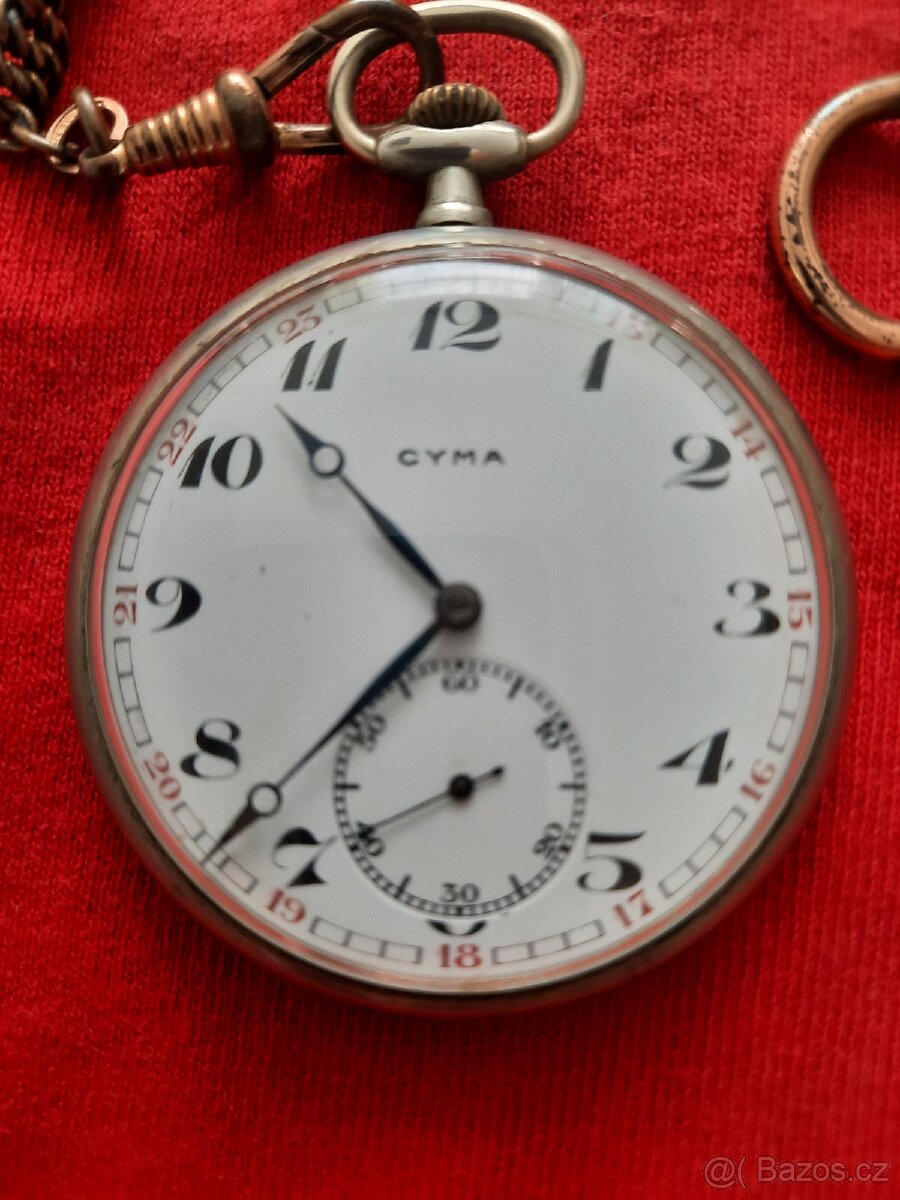 CYMA kapesní švýcarské hodinky 1920-1930