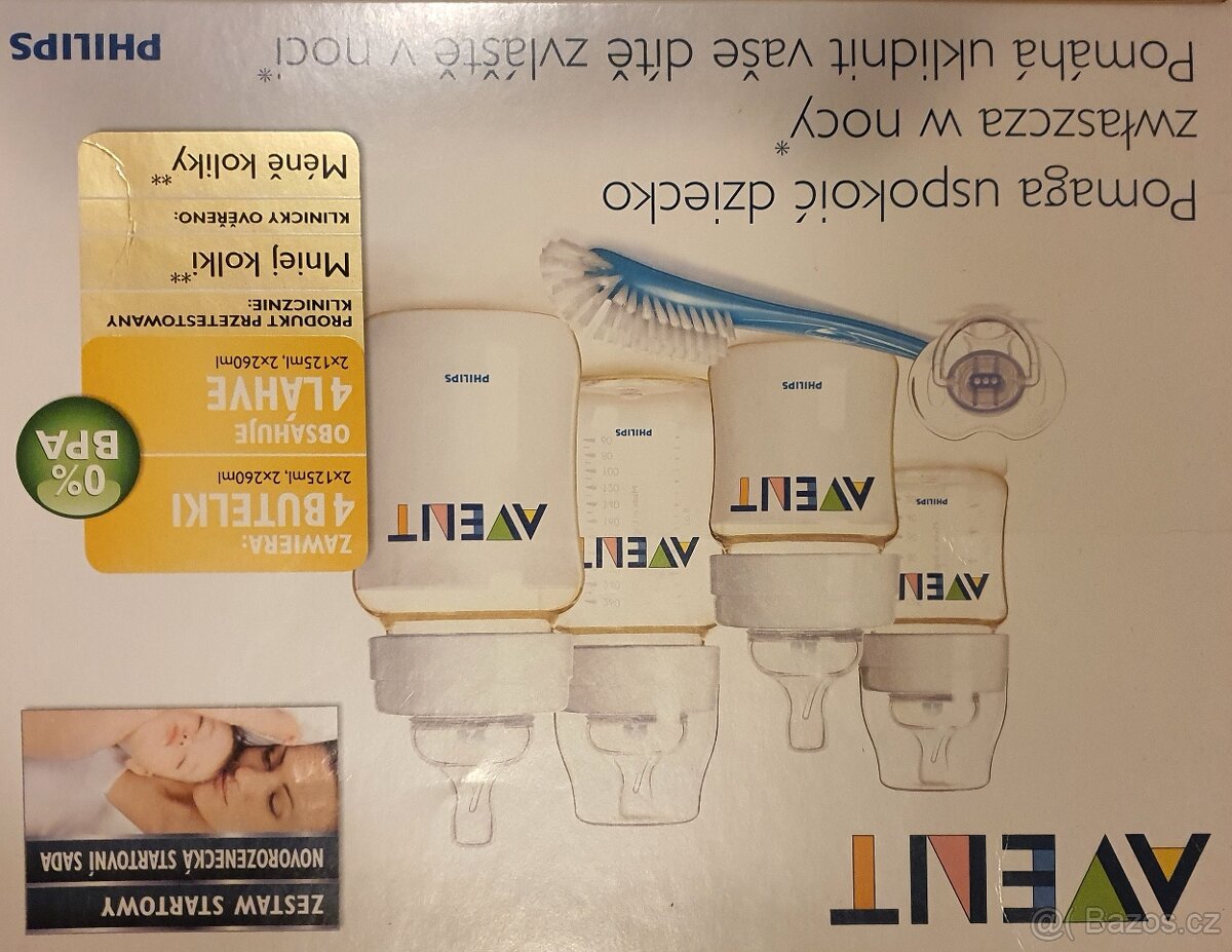 Sada lahví na mléko Philips Avent
