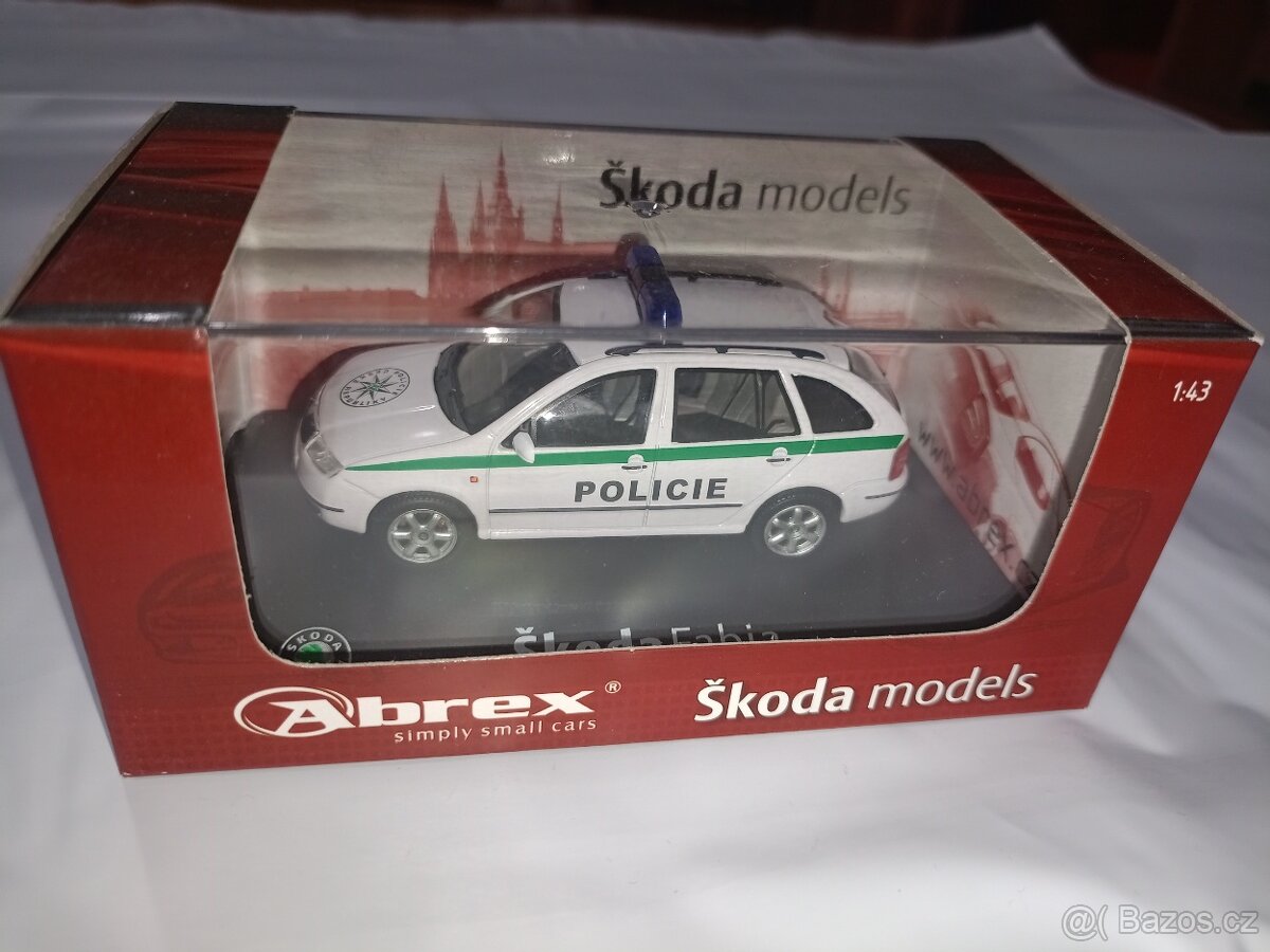Model Abrex Škoda Fabia Policie