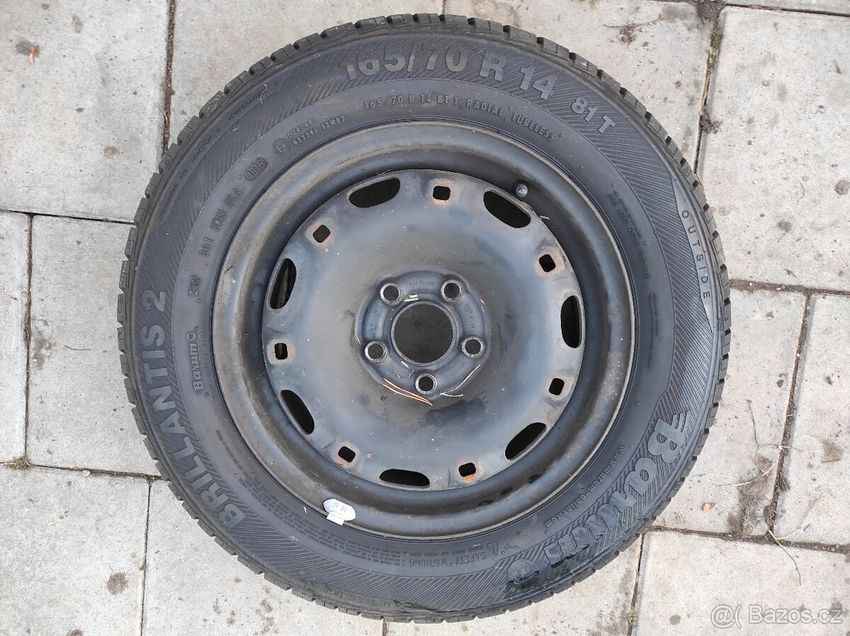 Prodám 4 ks letních pneumatik na škoda fabie