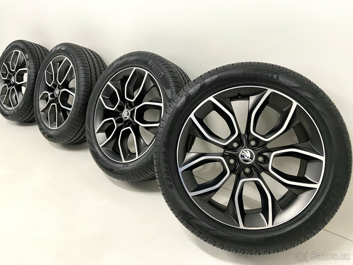 škoda kodiaq 19 alu 5x112 Crater zimní černá kola