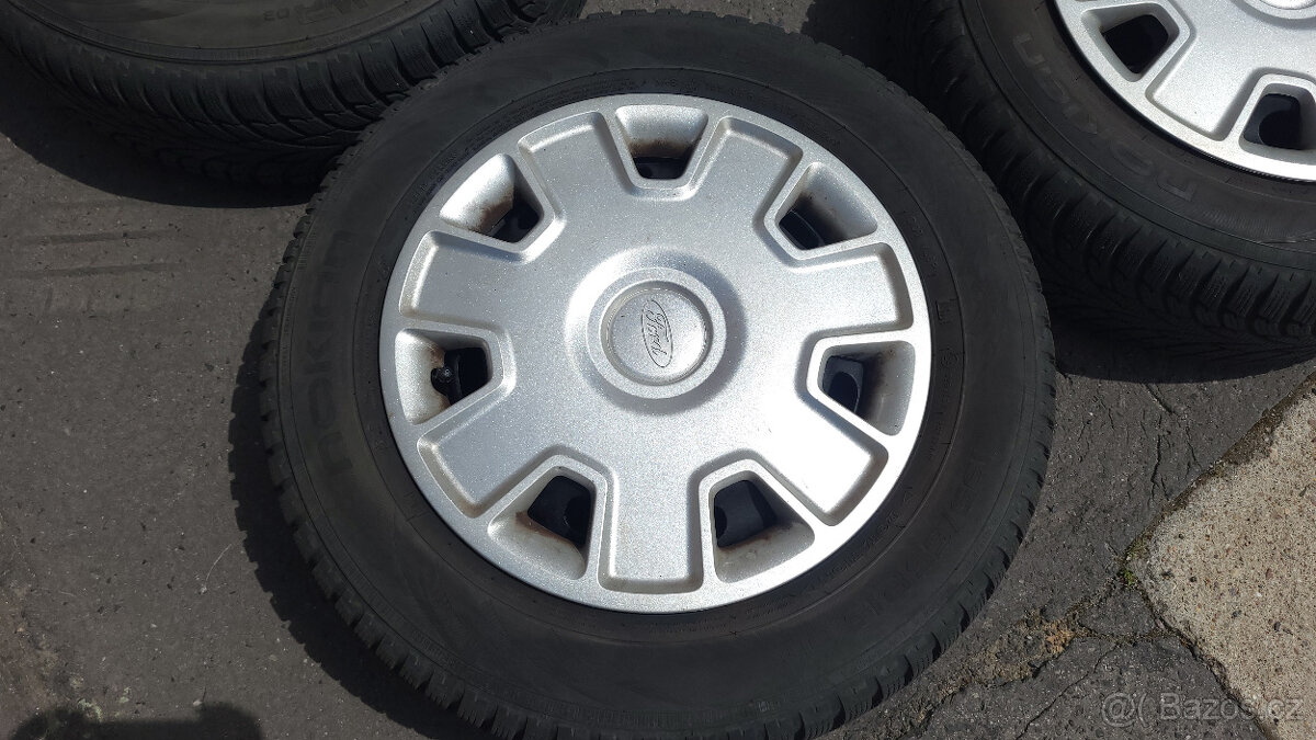 90% zimní kola Ford 15" 5x108 Focus 2, Connect, C-Max