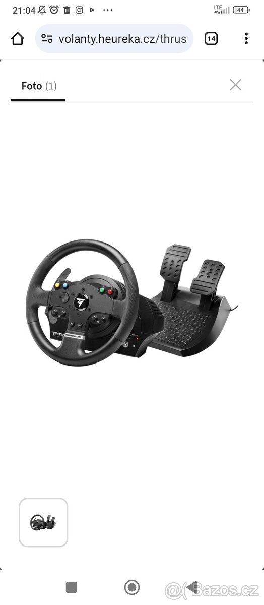 Volant Thrustmaster TMX pc/Xbox - čistý, málo používaný