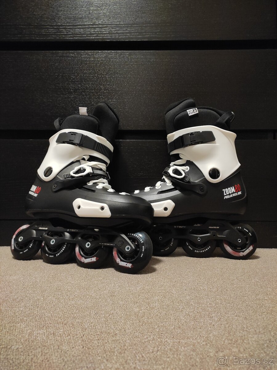 Kolečkové inline brusle Powerslide Zoom Pro Black 80 Trinity