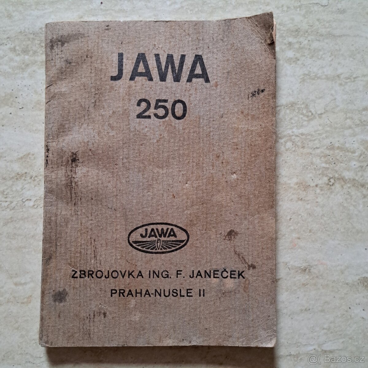 Originál príručka Jawa 250 Špeciál FJ předválečna