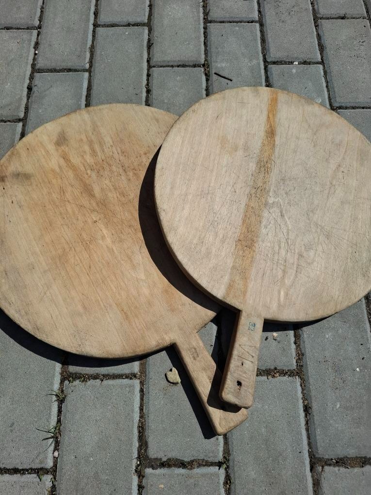 2x dřevěná lopata na frgál/koláč/chleba/pizzu