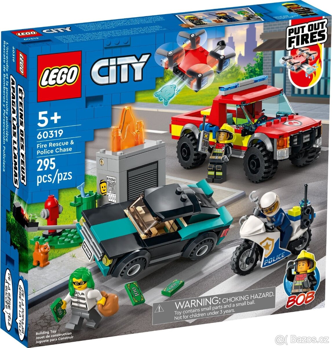 LEGO City 60319 Hasiči a policejní honička