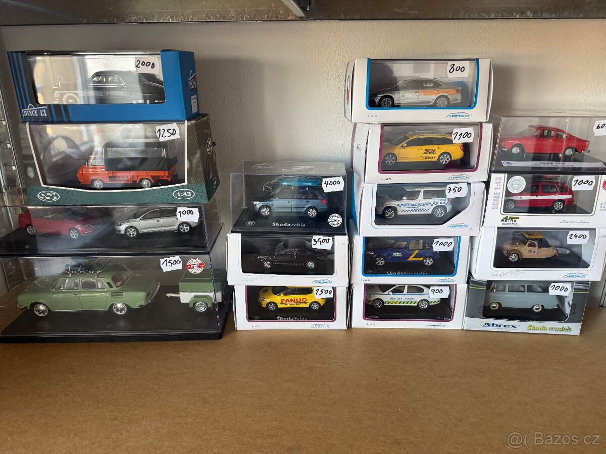 Modely Abrex Skoda 1:43 1:24