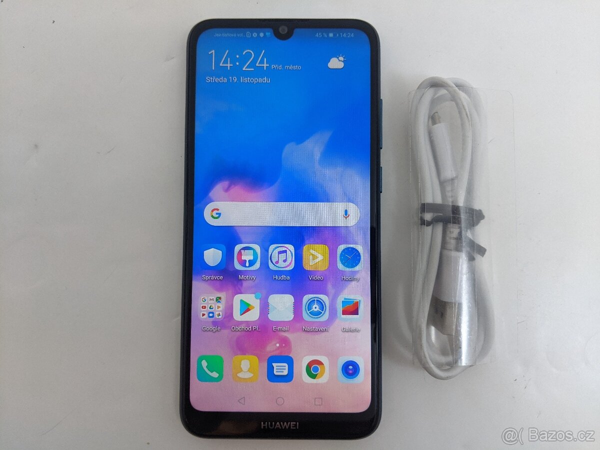 Huawei Y6 (2019) 2/32gb Sapphire Blue. Záruka 6 měsíců.