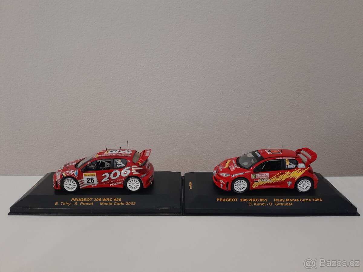 model PEUGEOT 206 WRC/IXO RAM082-RAM174