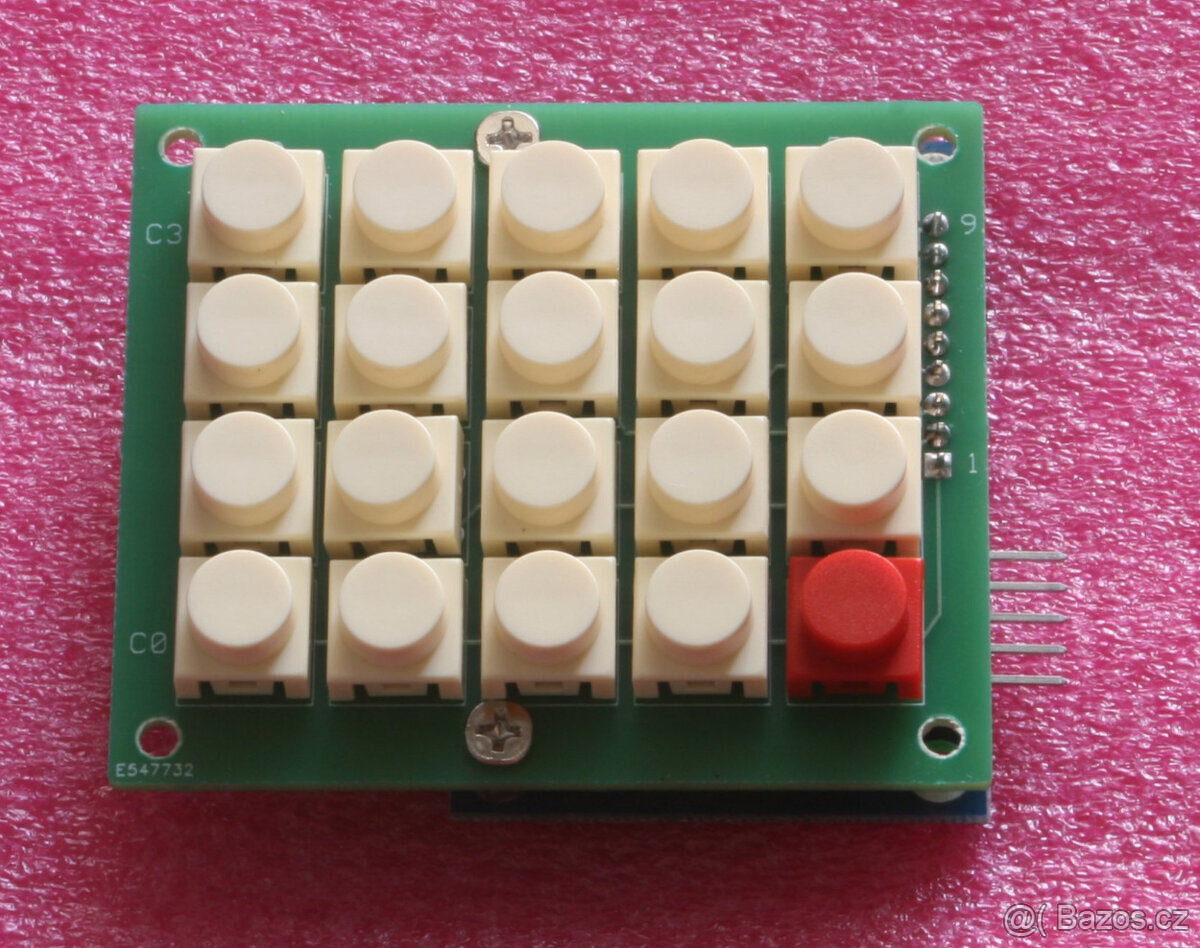 klávesnice 5 x 4 pro vysílačku, Arduino, Raspberry