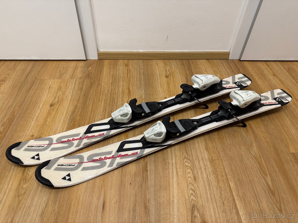 Dětské lyže Fischer 90 cm a lyžáky