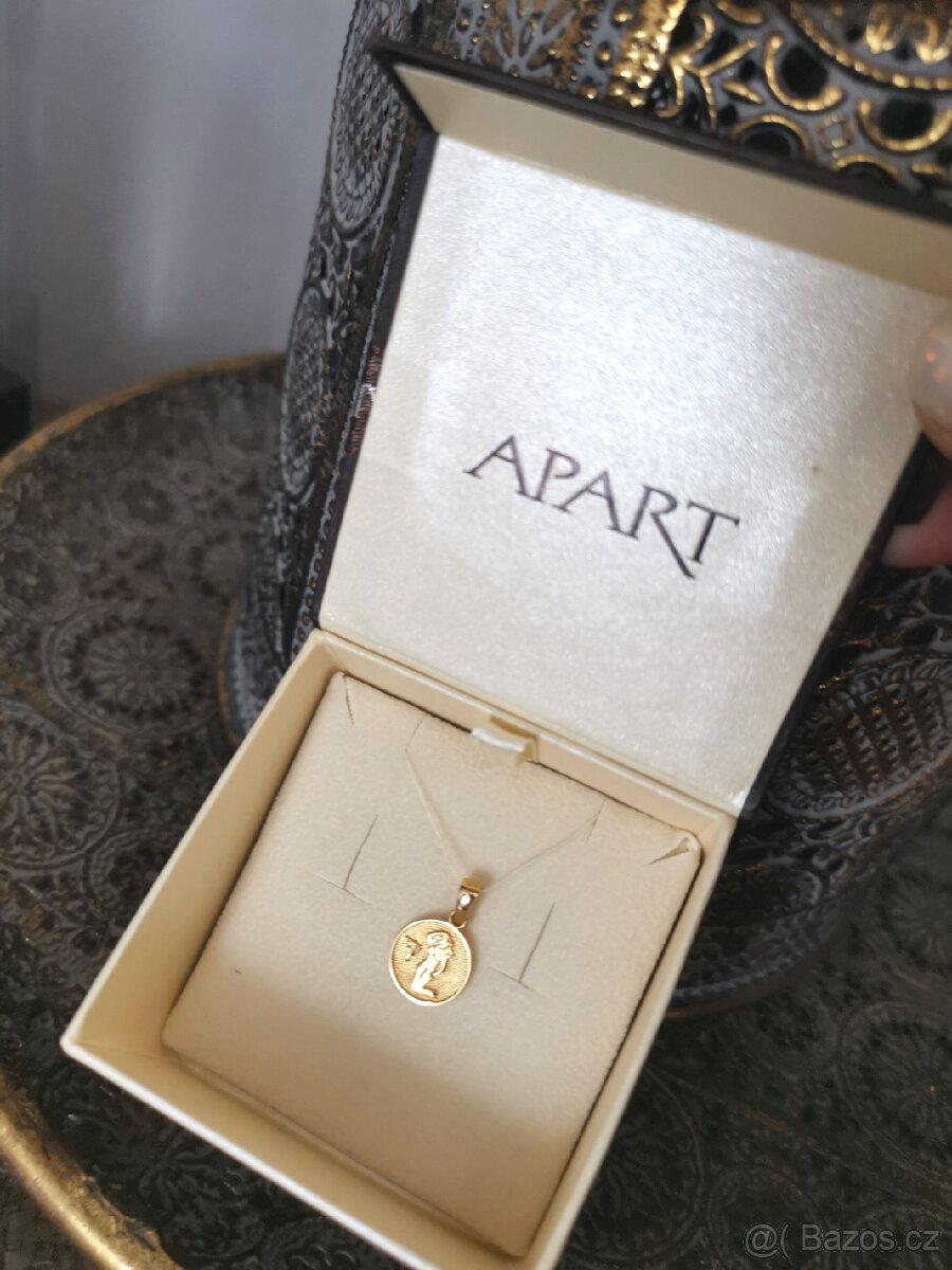 Apart zlatý přívěsek na řetízek Panna zlato nové