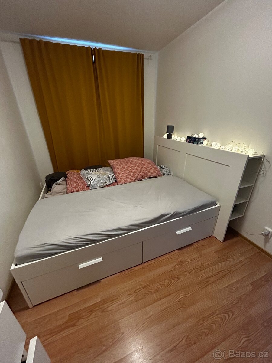 Postel IKEA BRIMNES 180x200 s úložným prostorem