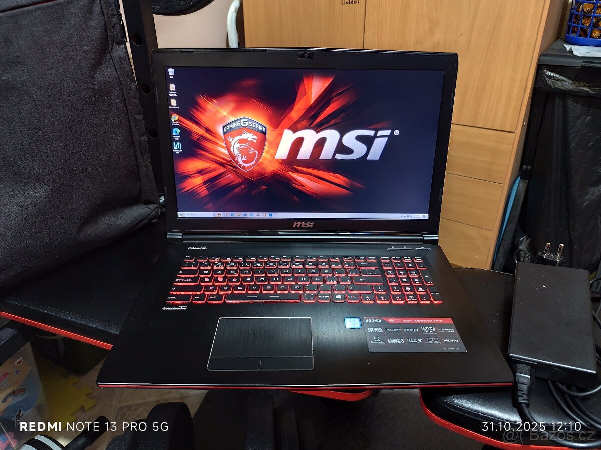 MSI GE72 Apache Pro (GE72 6QF-007CZ Apache Pro)