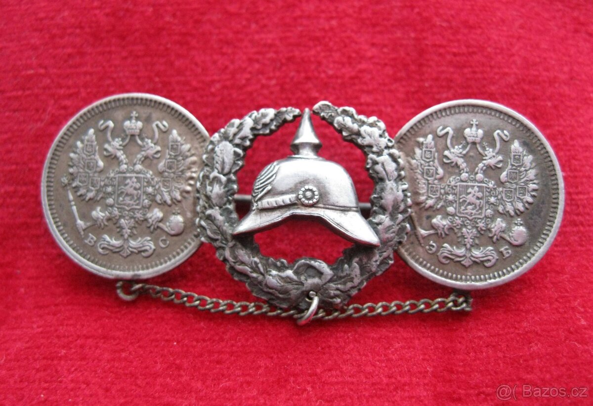 Krásný stříbrný šperk z 1 světové války