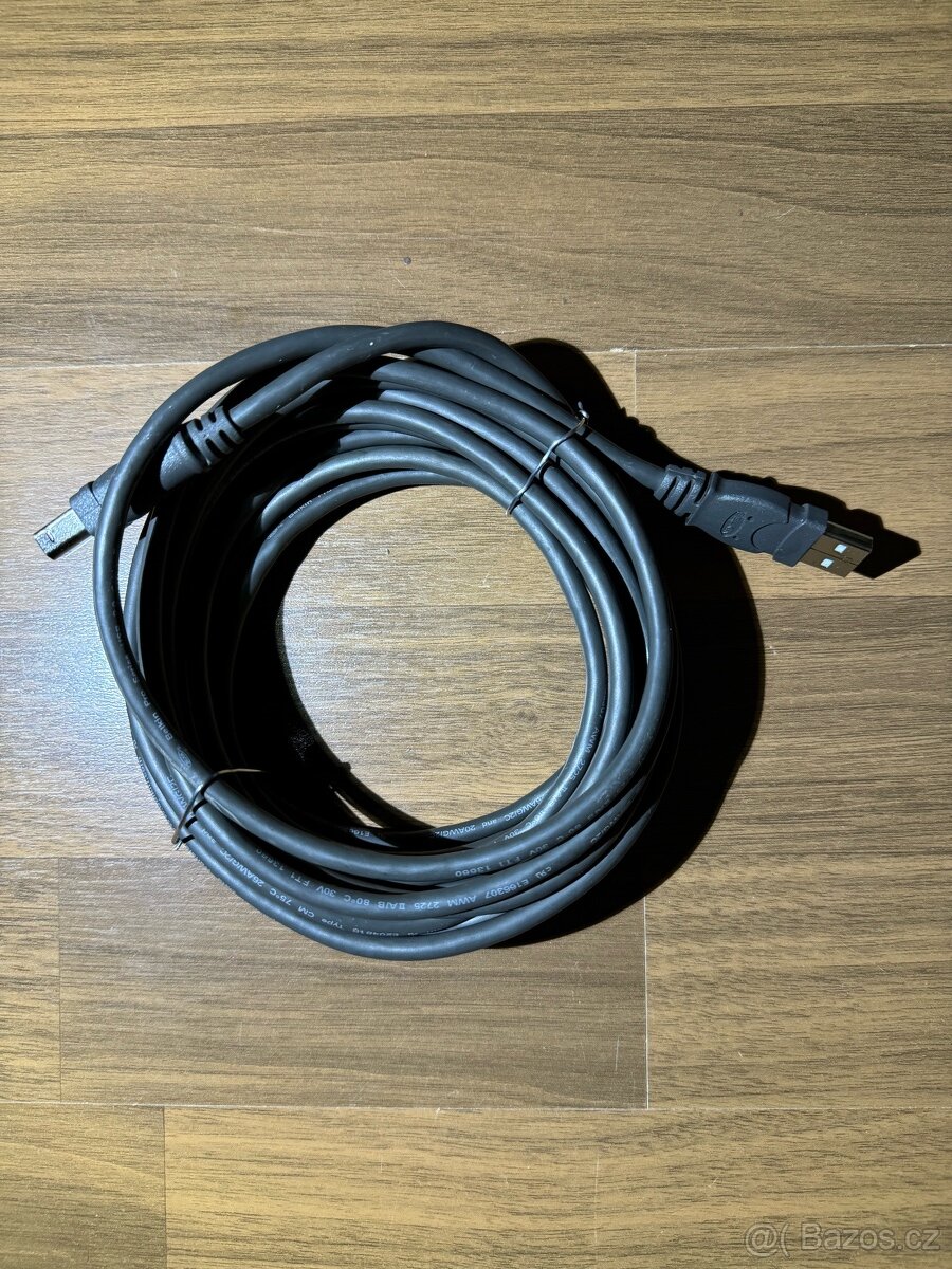 USB kabel k tiskárně, skeneru, 5 m