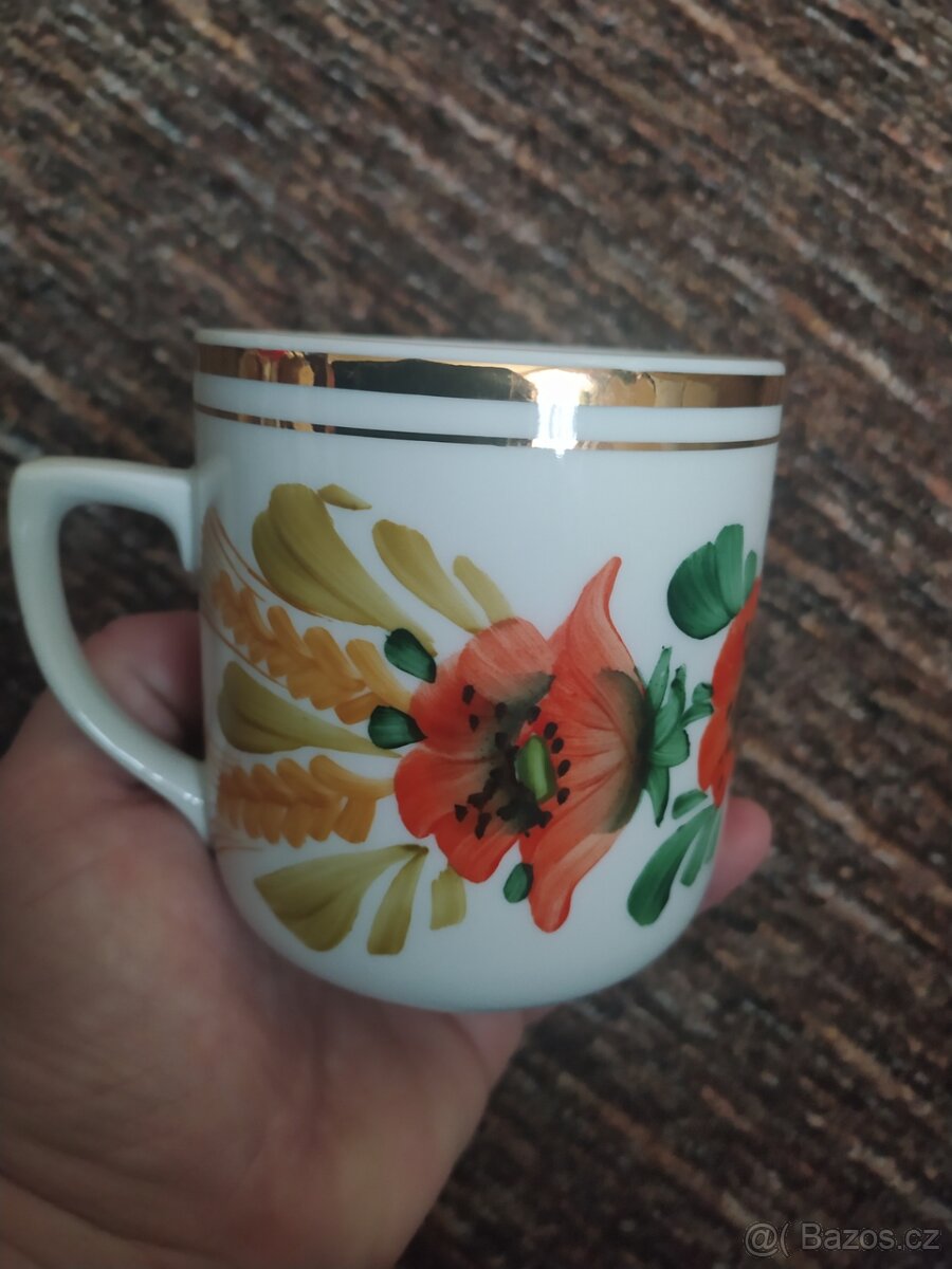 Retro hrneček, Československý hrnek. Starý hrneček.